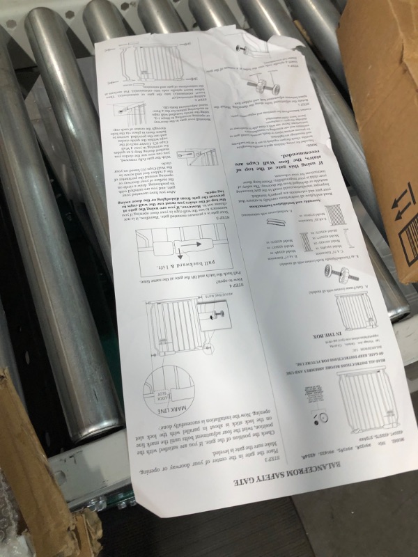 Photo 3 of BalanceFrom Easy Walk-Thru Safety Gate for Doorways and Stairways  Caps Fits 29.1 - 38.5" Wide