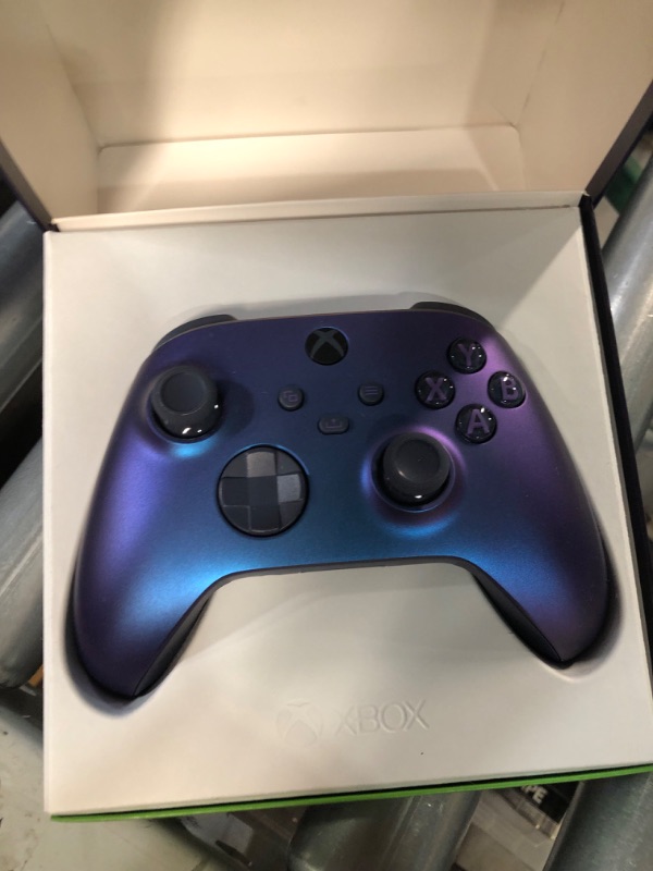 Photo 2 of * powers on *
Xbox Wireless Controller – Stellar Shift Special Edition Series X|S, One, and Windows Devices Lavander & Dark Purple