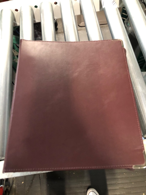 Photo 2 of Hardback 3 Ring Leather Binder *STOCK PHOTO SIMILAR*