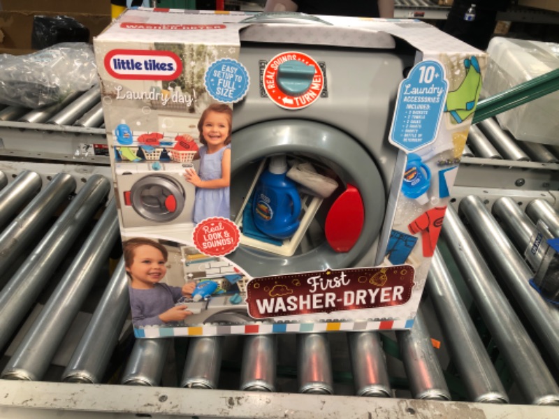 Photo 2 of (NEW) Little Tikes First Washer Dryer - Realistic Pretend Play Appliance for Kids, 