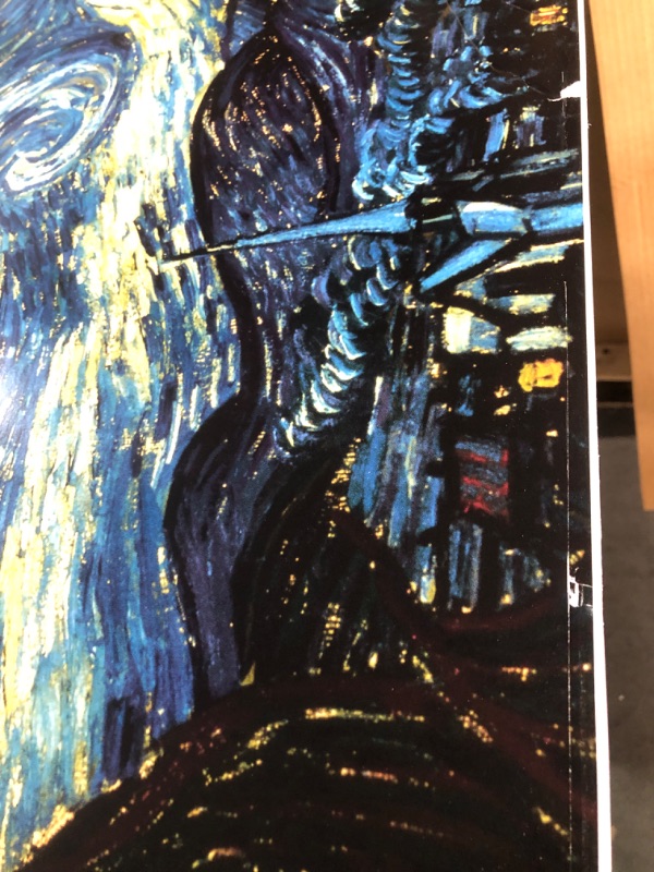 Photo 3 of (Damage/See Notes) Trends International The Starry Night by Vincent van Gogh Wall Poster, 22.375" x 34", Black Framed 