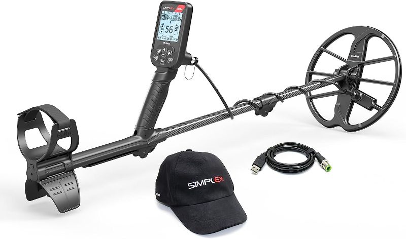 Photo 1 of DAMAGED*MISSING ITEMS*Nokta Simplex Ultra Waterproof Metal Detector with Carbon Fiber Shaft and 11” Search Coil