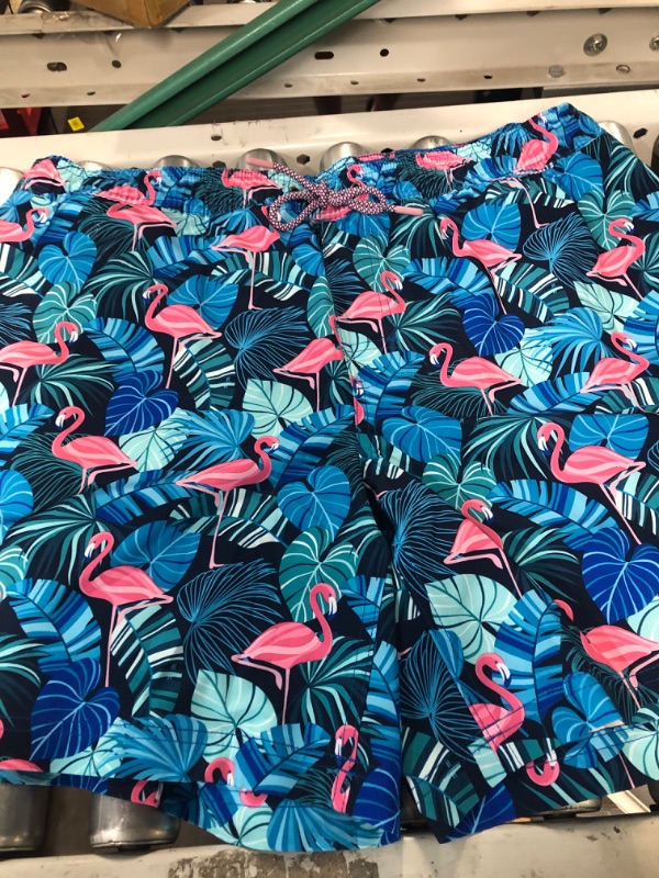Photo 1 of Member's Mark Boy's Resort Swim Trunk X-Large Flamingo Flow (3PACK)