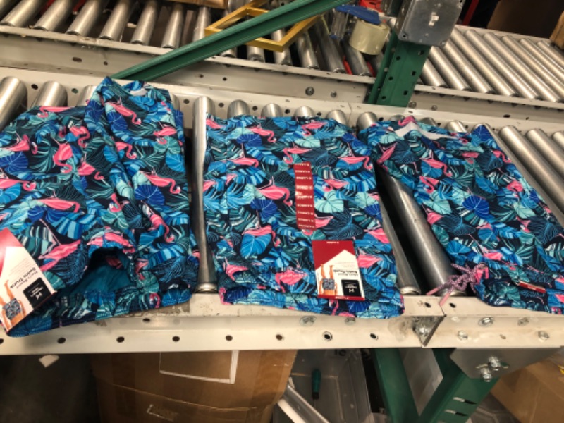 Photo 1 of Member's Mark Boy's Resort Swim Trunk X-Large Flamingo Flow (3PACK)