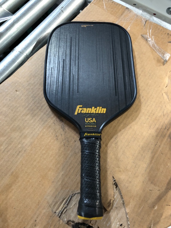 Photo 2 of Franklin Sports Pro Pickleball Paddles - Signature Series Carbon Fiber Paddle with Carbon STK Surface - 17MM