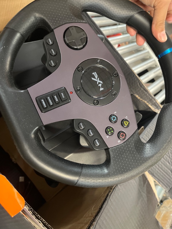 Photo 4 of PXN V9 Steering Wheel for PlayStation 3, 4, Xbox One, PC, Nintendo Switch