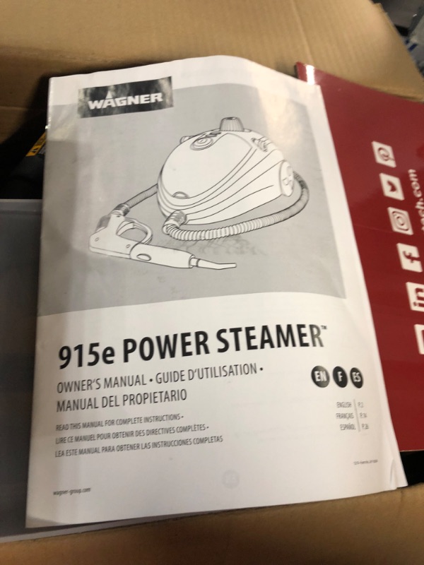 Photo 4 of *SEE NOTES* Wagner Spraytech 0282014 915e On-Demand Steam Cleaner & Wallpaper Removal, Multipurpose Power Steamer