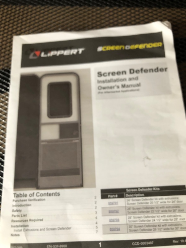 Photo 1 of  Screen Defender RV Entry Door Aluminum Screen Protector