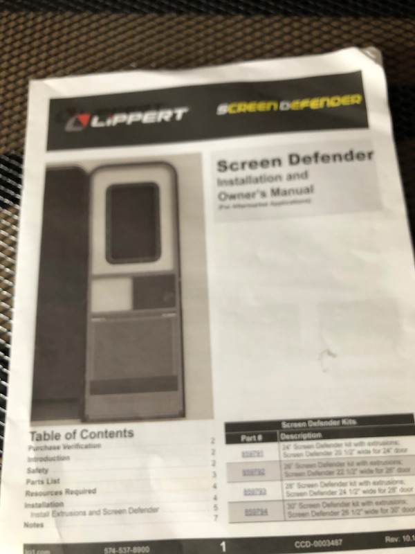 Photo 3 of  Screen Defender RV Entry Door Aluminum Screen Protector