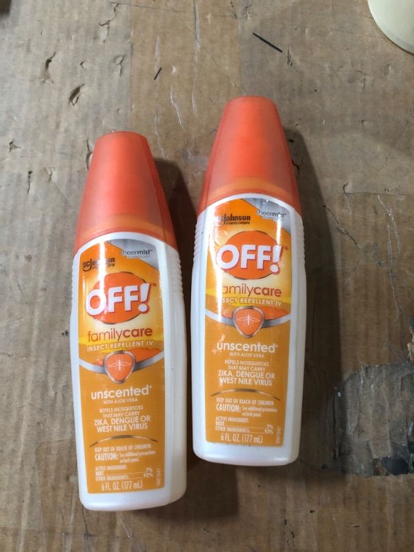 Photo 2 of 2PK OFF! FamilyCare Mosquito Repellent Unscented - 6oz