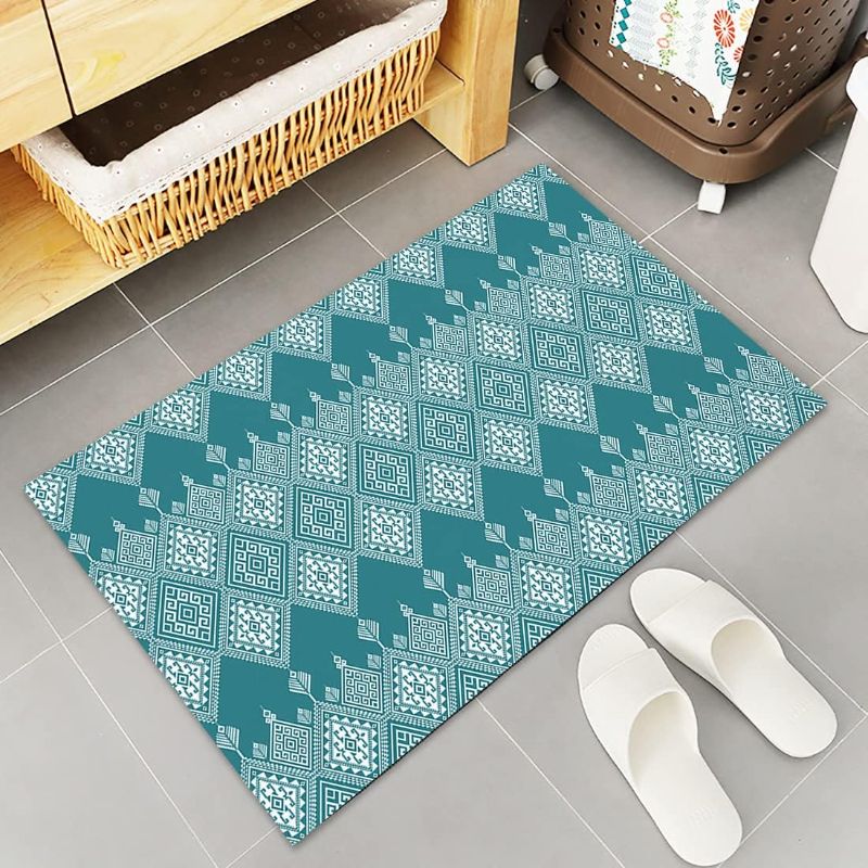 Photo 1 of **GENERAL POST STOCK PHOTO AS REFRENCE** Comforance Ethnic PVC Doormat Non Slip Absorbent Easy Clean Washable Door Mat 2'X5'