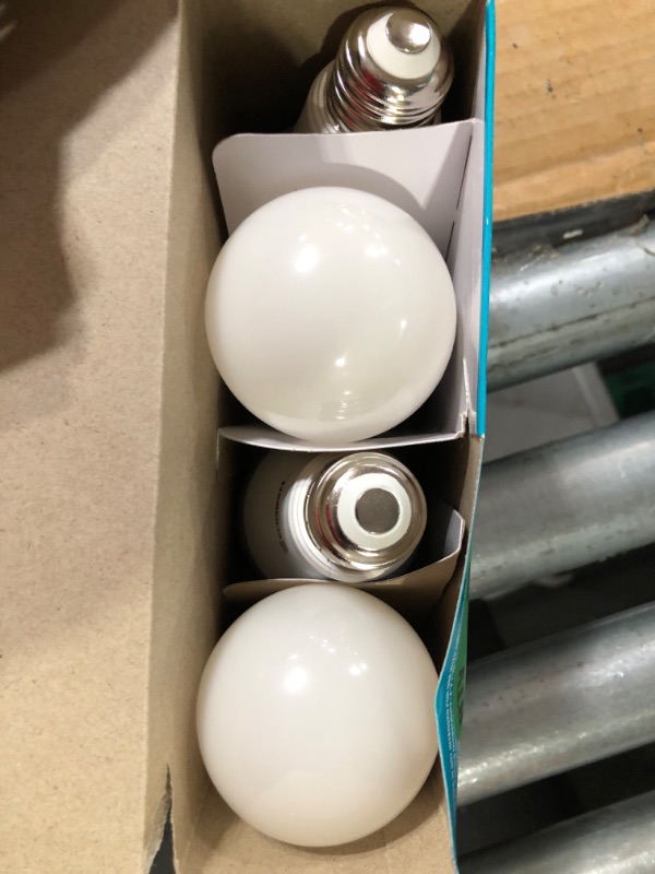 Photo 2 of 100-Watt Equivalent A19 Dimmable LED Light Bulb Bright White (4-Pack)