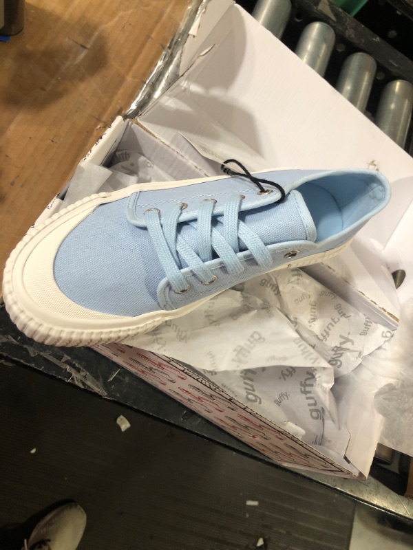 Photo 2 of Guffy Womens Canvas Sneakers Blue size 9