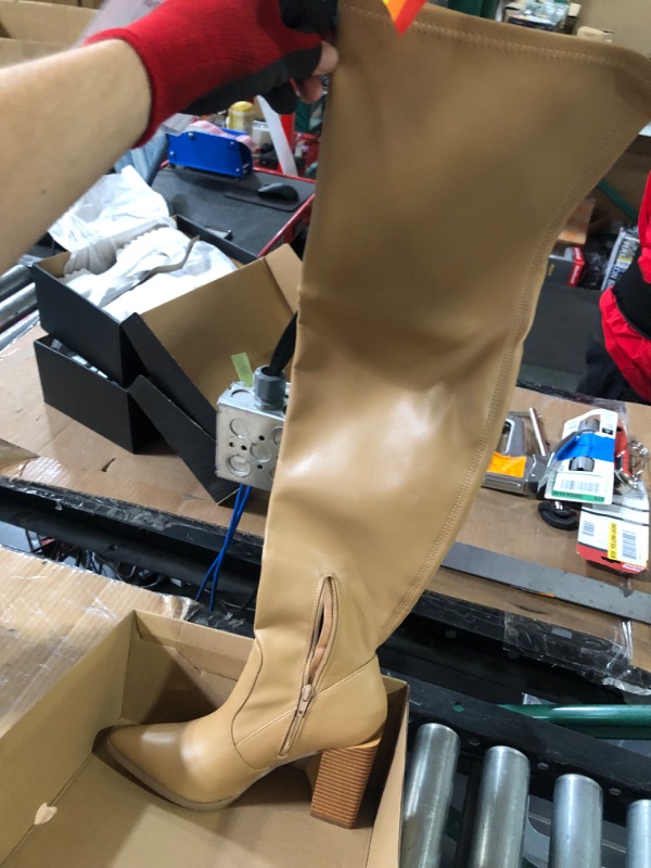 Photo 1 of Thigh high light brown boots size 8