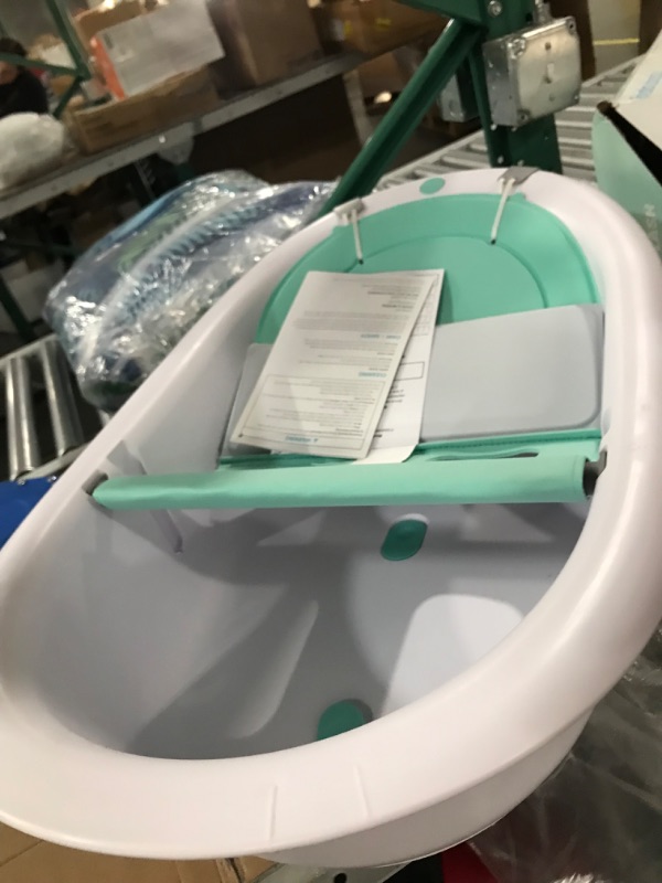 Photo 3 of 4-in-1 Grow-with-Me Bath Tub by Frida Baby Transforms Infant Bathtub to Toddler Bath Seat with Backrest for Assisted Sitting in Tub