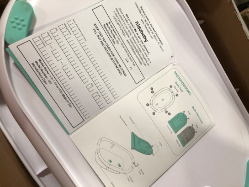 Photo 1 of 4-in-1 Grow-with-Me Bath Tub by Frida Baby 