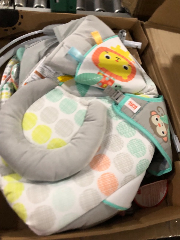 Photo 3 of Bright Starts Whimsical Wild Comfy Baby Bouncer Seat with Soothing Vibration and Music