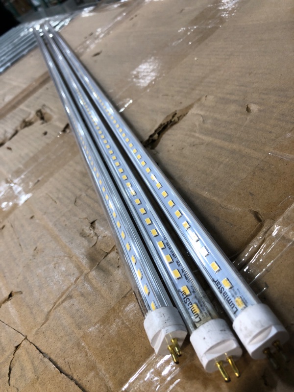 Photo 2 of (3x) SunBESTer 4Ft T5 28W LED Tube 5000K White 5000 Lumen Replace 54W Fluorescent T5HO Lamps 