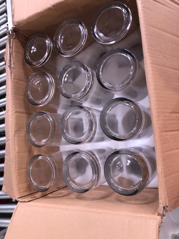 Photo 3 of 12 Pack Clear Glass Cylinder Vases (Width 4", Height 14")