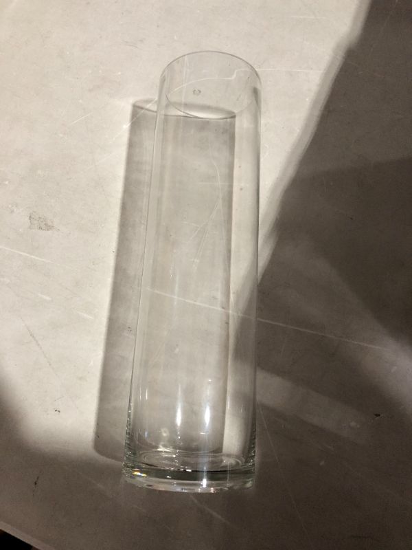 Photo 2 of 12 Pack Clear Glass Cylinder Vases (Width 4", Height 14")