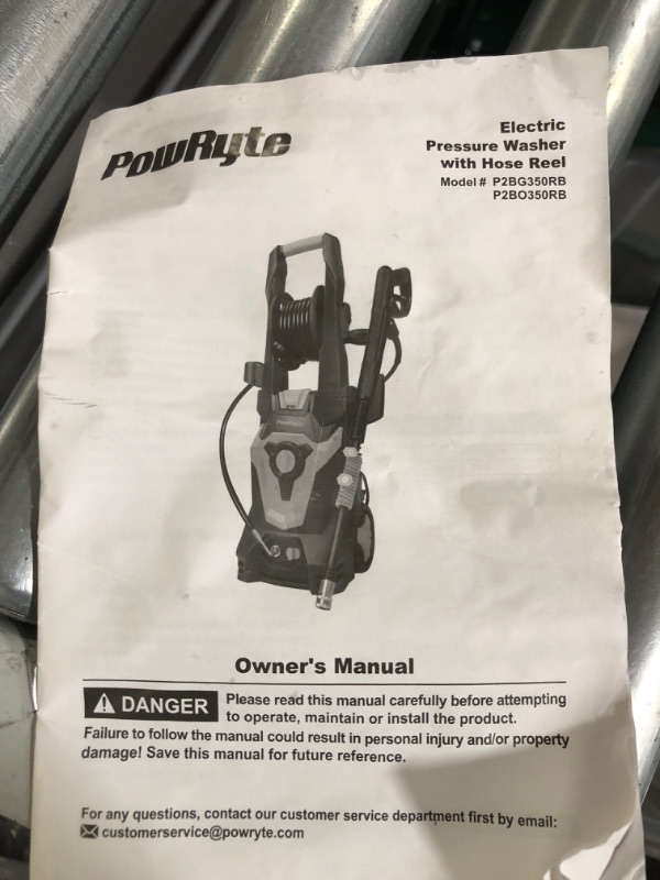 Photo 5 of ***UNTESTED - SEE NOTES***
PowRyte Electric Pressure Washer 3500 PSI 2.4 GPM