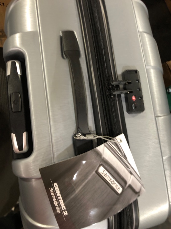 Photo 4 of Samsonite Centric 2 Hardside Expandable Luggage with Spinners, Silver, 3-Piece Set Silver **LOOKS BRAND NEW**