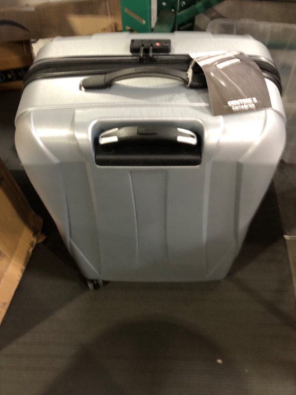 Photo 2 of Samsonite Centric 2 Hardside Expandable Luggage with Spinners, Silver, 3-Piece Set Silver **LOOKS BRAND NEW**