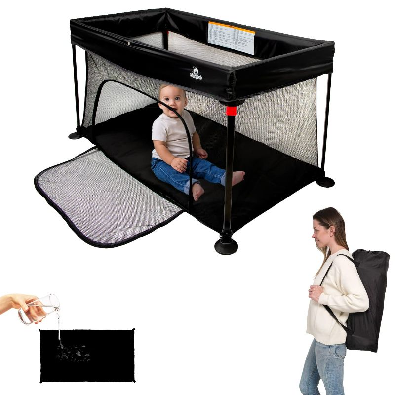 Photo 1 of 
Sleepah Foldable Travel Crib – Lightweight Portable Play Pen