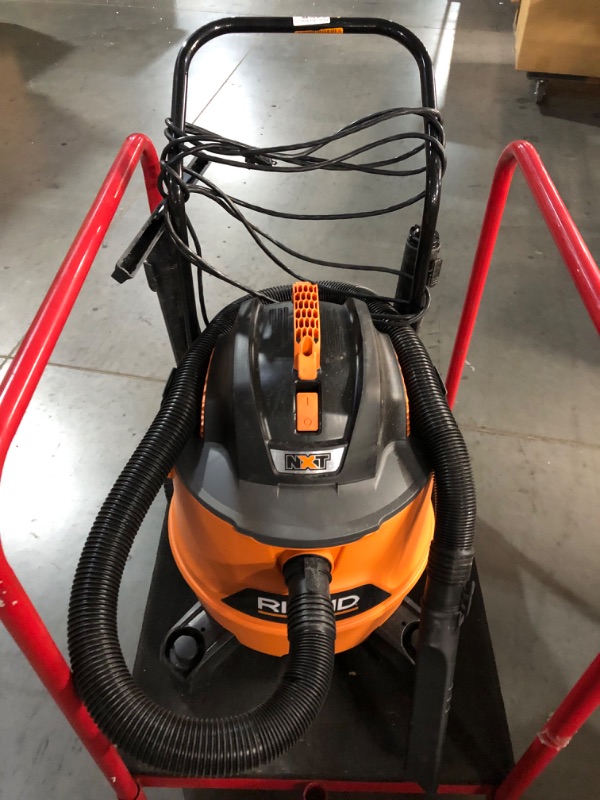 Photo 3 of **SEE NOTES** Ridgid 31693 WD1851 16 Gallon 6.5 HP Wet/Dry Vacuum with Cart