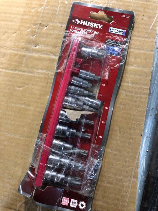 Photo 2 of 1/4 and 3/8 in. Drive Torx Bit Socket Set (11-Piece)