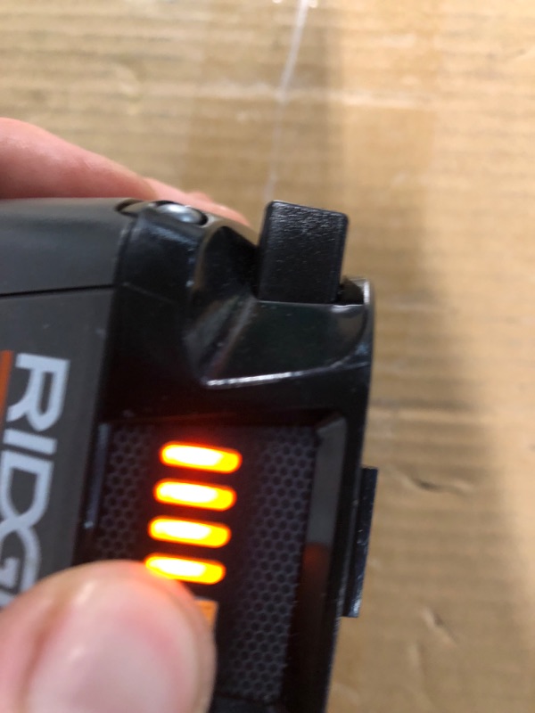 Photo 4 of RIDGID 18V Lithium-Ion 4.0 Ah Battery