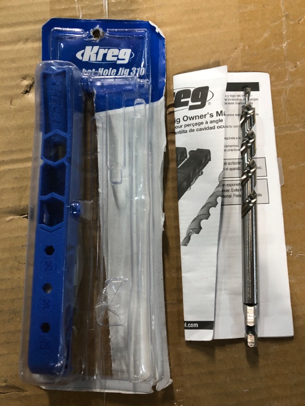 Photo 2 of **MISSING OPARTS, SEE PHOTO** Kreg KPHJ310 Pocket-Hole Jig 310 - Small, Durable Jig for Tight Spaces - Create Perfect, Rock-Solid Joints - For Materials 1/2" to 1 1/2" Thick