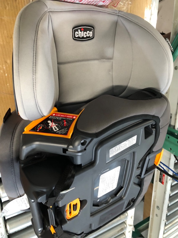 Photo 4 of Chicco KidFit ClearTex Plus 2-in-1 Belt-Positioning Booster Car Seat, Backless and High Back Booster Seat, for Children Aged 4 Years and up and 40-100 lbs. | Drift/Grey KidFit Plus with ClearTex® No Chemicals Drift/Grey