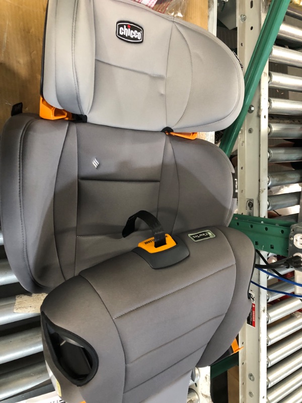 Photo 5 of Chicco KidFit ClearTex Plus 2-in-1 Belt-Positioning Booster Car Seat, Backless and High Back Booster Seat, for Children Aged 4 Years and up and 40-100 lbs. | Drift/Grey KidFit Plus with ClearTex® No Chemicals Drift/Grey