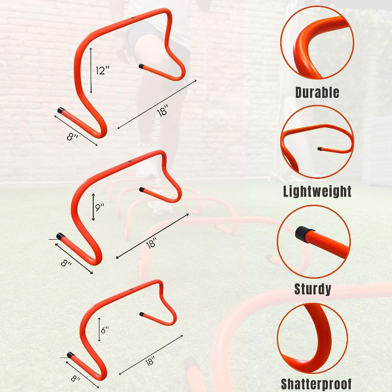 Photo 1 of (5x) Direct agility Speed Training Hurdles - Agility Training Hurdles- Sports Practice Equipment for Athletes, Soccer, Basketball