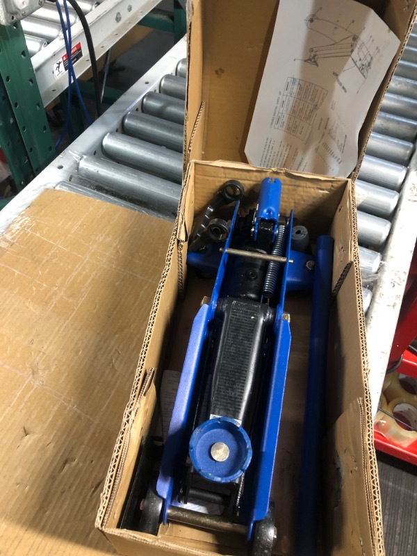 Photo 2 of TONDA Floor Jack, Hydraulic Portable Car Lift Jack, 2 Ton (4,000 lb) Capacity, Blue