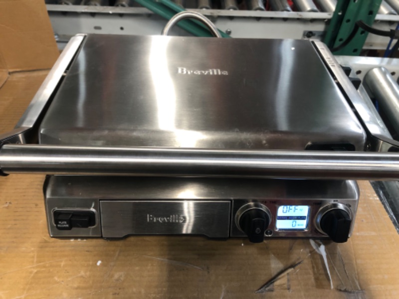 Photo 2 of *USED* Breville BGR820XL Smart Grill, Electric Countertop Grill, Brushed Stainless Steel.