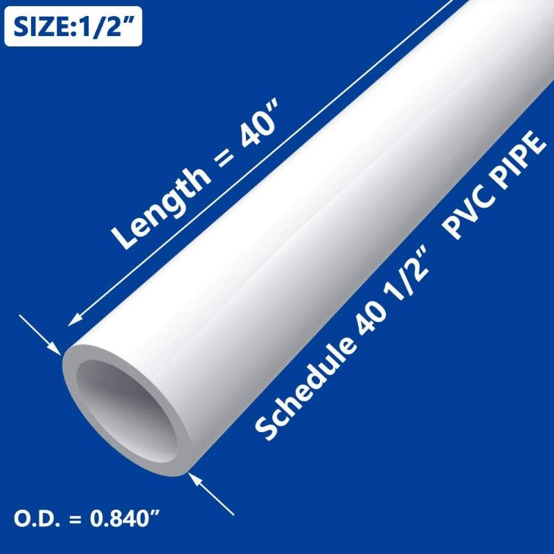 Photo 1 of (4x) letsFix 1/2" PVC Pipe 40" Long