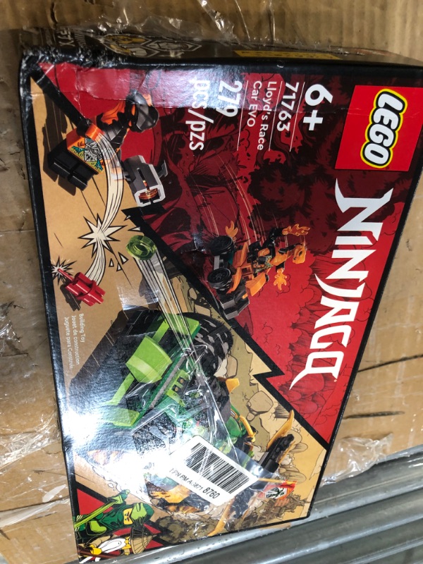 Photo 3 of **BOX NOT PERFECT, SEE PHOTO** LEGO Ninjago Lloyd’s Race Car EVO 71763 Building Toy Set for Kids, Boys, and Girls Ages 6+ (279 Pieces)