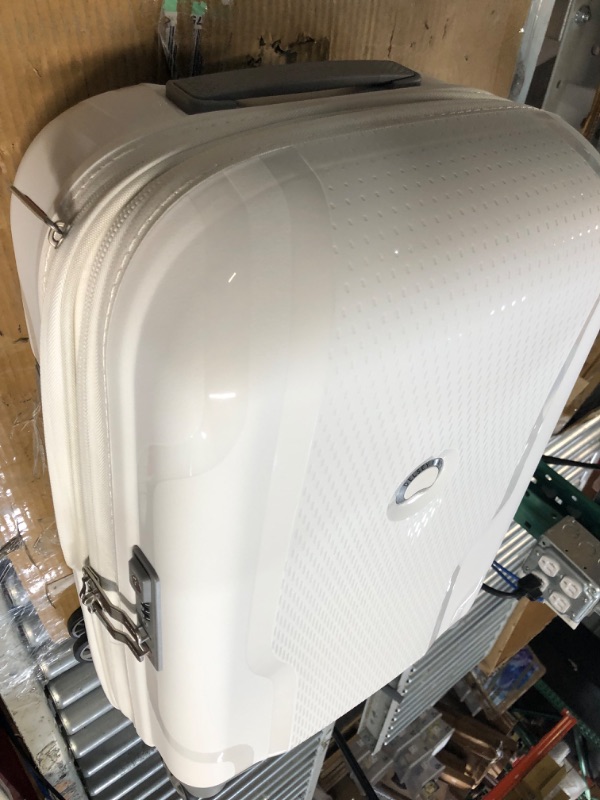 Photo 3 of **USED BUT APPEARS NEW** DELSEY Paris Clavel Hardside Expandable Luggage with Spinner Wheels, White, Carry-On 19 Inch Carry-On 19 Inch WHITE