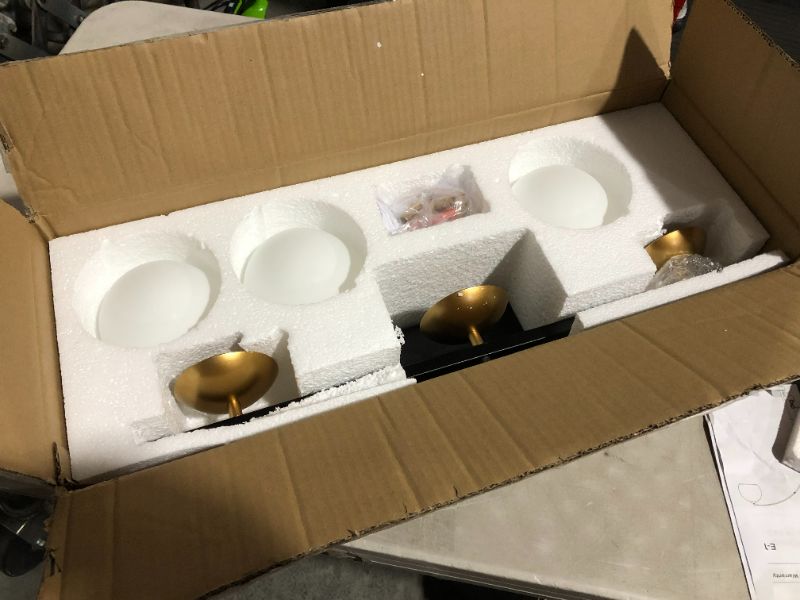 Photo 5 of ***UNTESTED***
Ralbay Mid Century Modern Bathroom Vanity Lights 3-Light Milky Glass 