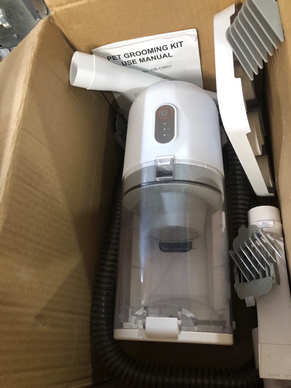 Photo 2 of *USED* lvittyPet Pet Grooming Vacuum, Dog Grooming Kit- White