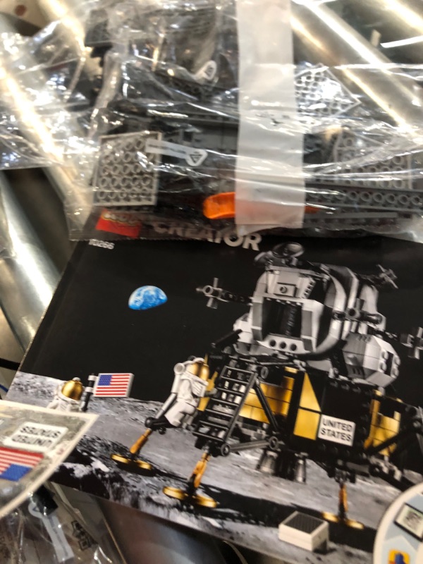 Photo 3 of LEGO Creator Expert NASA Apollo 11 Lunar Lander 10266 Model Building Kit for Adults, Astronaut Mini Figures, Lunar Lander Replica, NASA Collectible for Home Office Décor, Gift Idea for Space Lovers