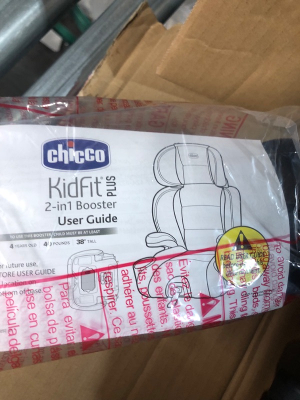 Photo 3 of Chicco KidFit ClearTex Plus 2-in-1 Belt-Positioning Booster Car Seat, Backless and High Back Booster Seat,