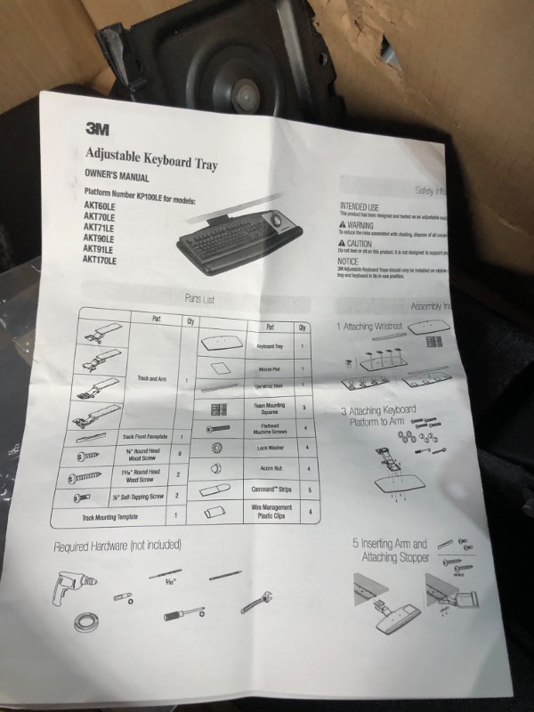 Photo 10 of 3M Adjustable Keyboard Tray with Standard Platform