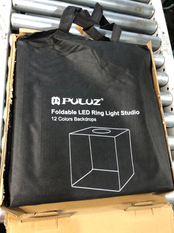 Photo 2 of PULUZ Dimmable Photo Studio Light Box 16 /40cm Portable Photography Light Tent with 6 Backdrops (12 Colors) & Soft Light Cloth for Product Display
