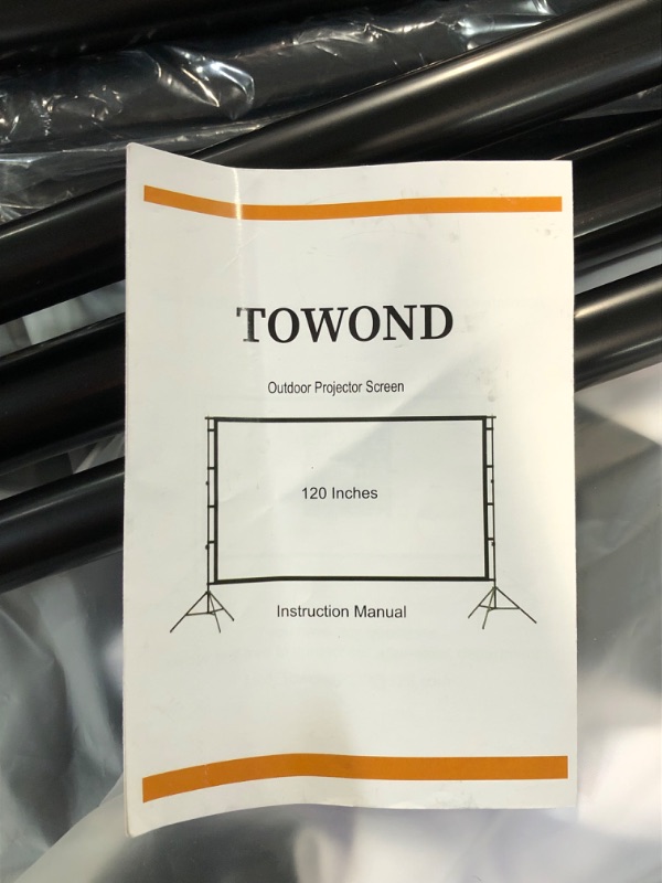 Photo 6 of Projector Screen and Stand,Towond 120 inch Outdoor Projection Screen with Carry Bag