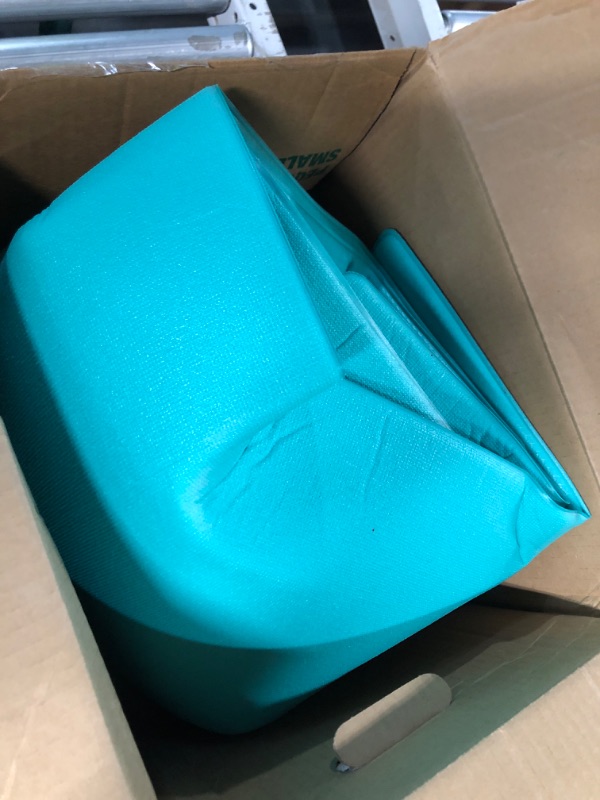 Photo 2 of * USED * 
Homergy Anti Fatigue Kitchen Mats for Floor 2 Piece Set, Memory Foam Cushioned Rugs, Comfort Standing Desk Mats for Office, Home, Laundry Room, Waterproof & Ergonomic, 17.3x30.3 and 17.3x59 Set of 2 - 0,4" Turquoise