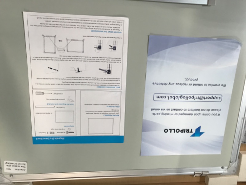 Photo 3 of Magnetic White Board for Wall 24 X 18 Inches, White Board Dry Erase Board Hanging Whiteboard with Aluminum Frame for Office Home 18x24 Inch