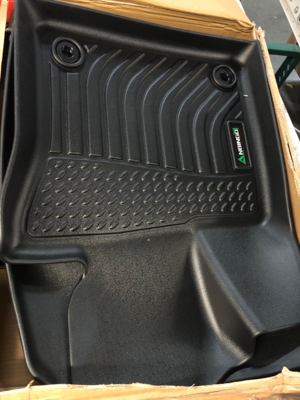 Photo 2 of ANBINGO Floor Mats & Cargo Liner Custom for 2022 2021-2016 Toyota Prius& Prius. All Weather Protection TPE Waterproof Non-Slip Car Floor Mats 1st, 2nd Row Set & Cargo Mat -Black All Set for Prius 2016-2021